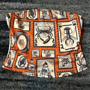 SHEIN Beachy Sea Life Cropped Tube Top